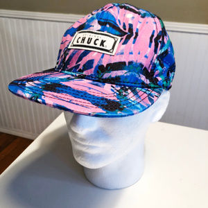 Original Chuck Pink Blue Tie Dye Mens Snapback Cap
